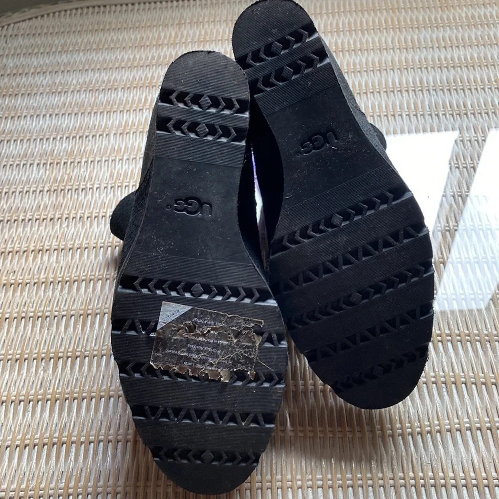 UGG Black Wedge Boots - Picture 2 of 8